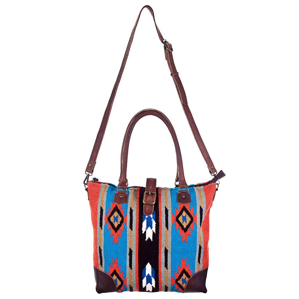 American Darling Saddle Blanket Genuine Leather Tote