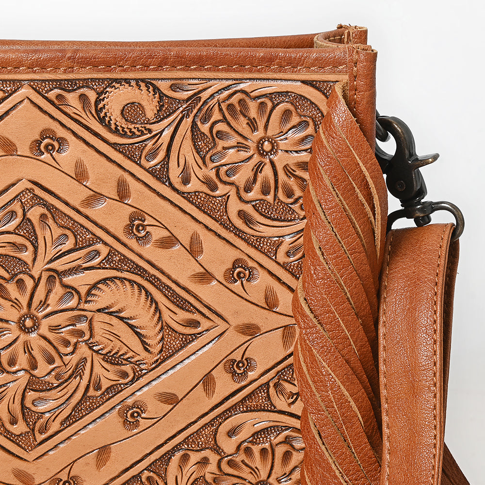 American Darling Hand-Tooled Leather Crossbody Bag