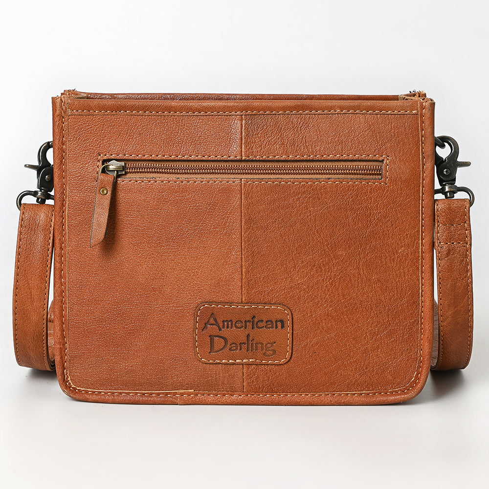 American Darling Hand-Tooled Leather Crossbody Bag