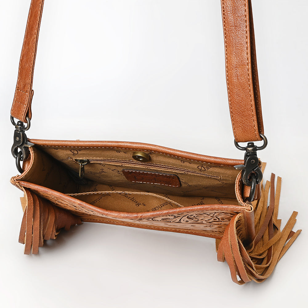 American Darling Hand-Tooled Leather Crossbody Bag