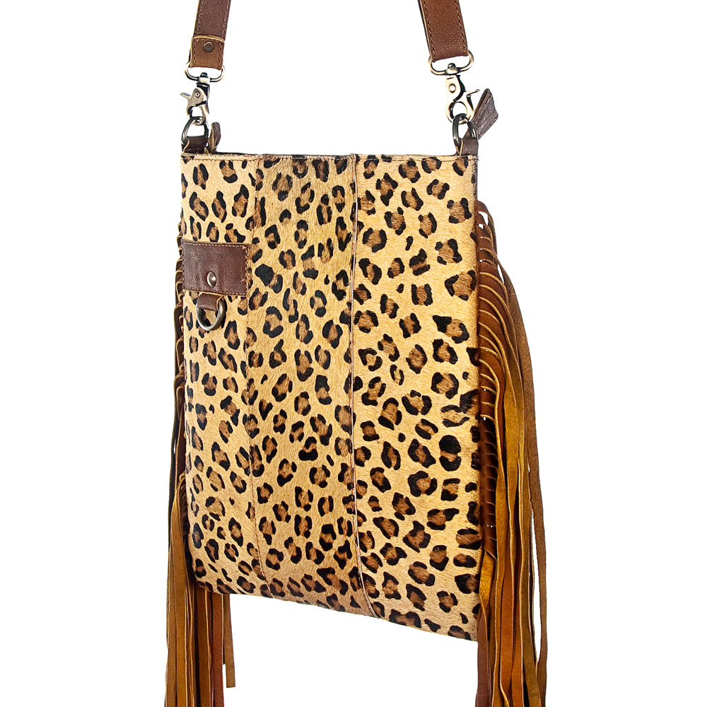 American Darling Messenger Hair-On Genuine Leather