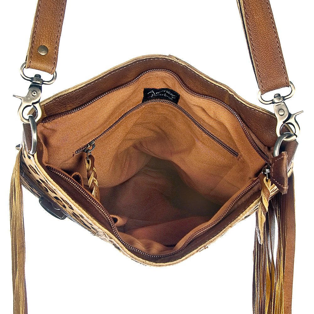 American Darling Messenger Hair-On Genuine Leather