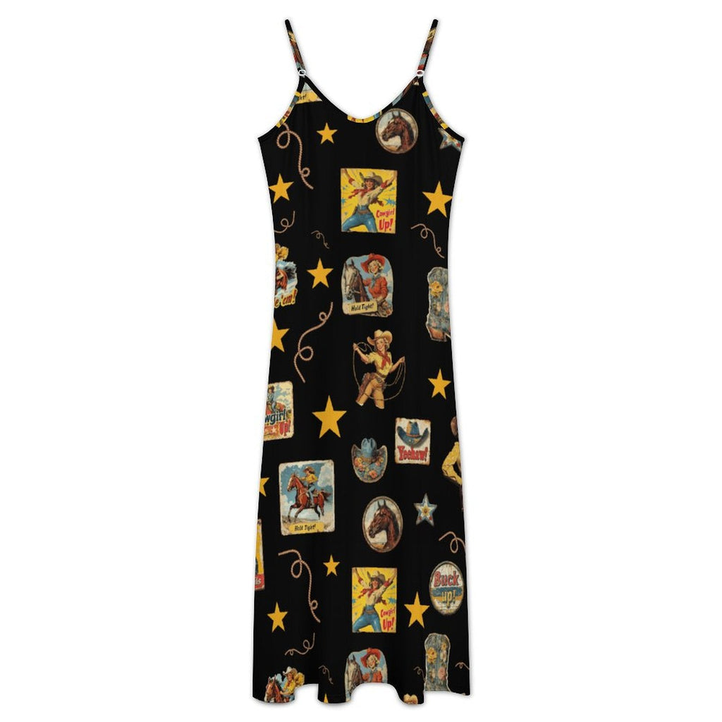 Baha Ranch Vintage Cowgirl Collage Western Sun Dress by Baha Ranch Western Wear - product image 4