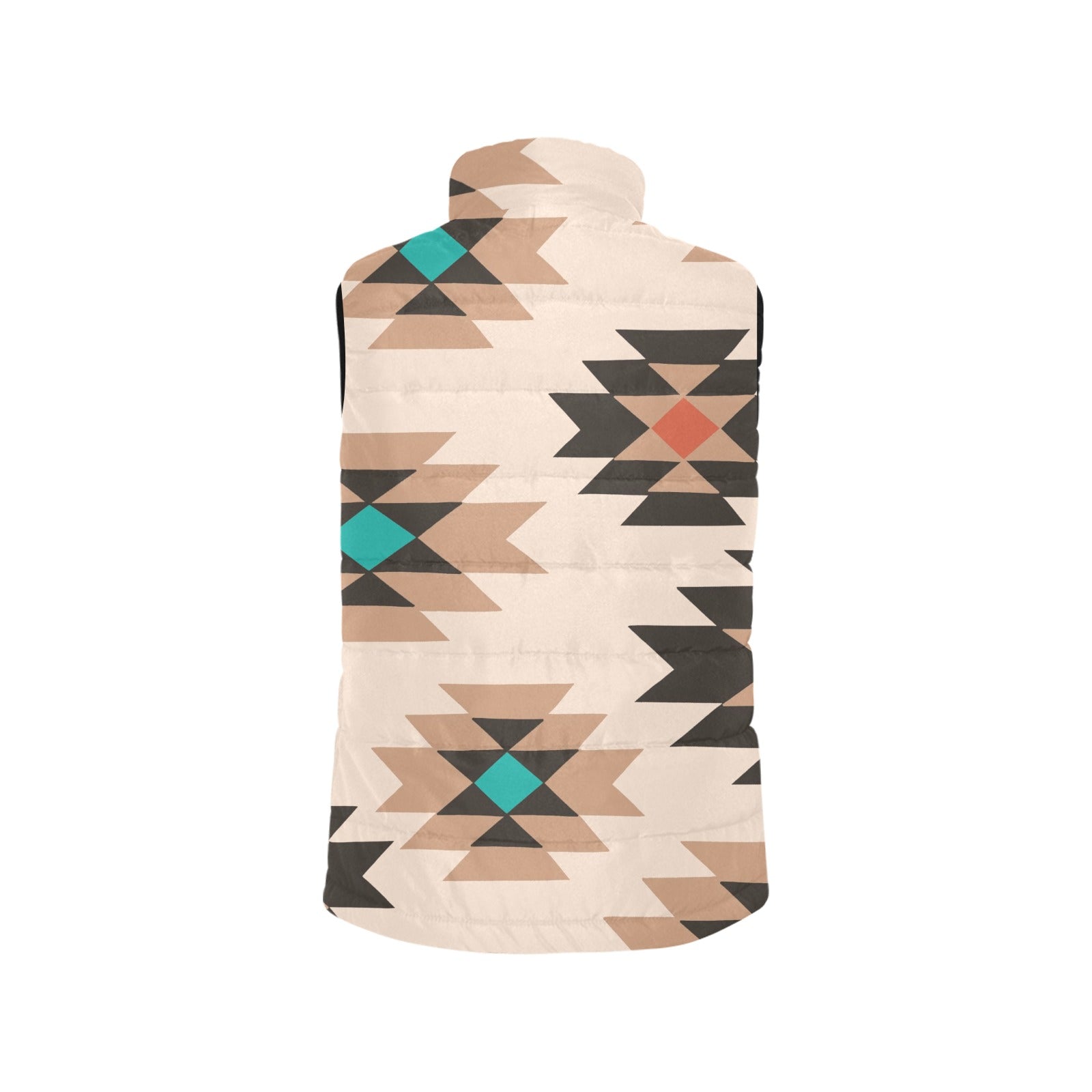 Baha Ranch Tan Aztec Puffy Vest by Baha Ranch Western Wear - product image 2