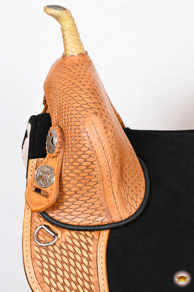 HILASON Western Horse Saddle Treeless American Leather Trail Barrel Tack | for Horses