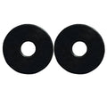 3 1/2" Hilason Rubber Horse Bit Guards 2 Piece In Bag Black