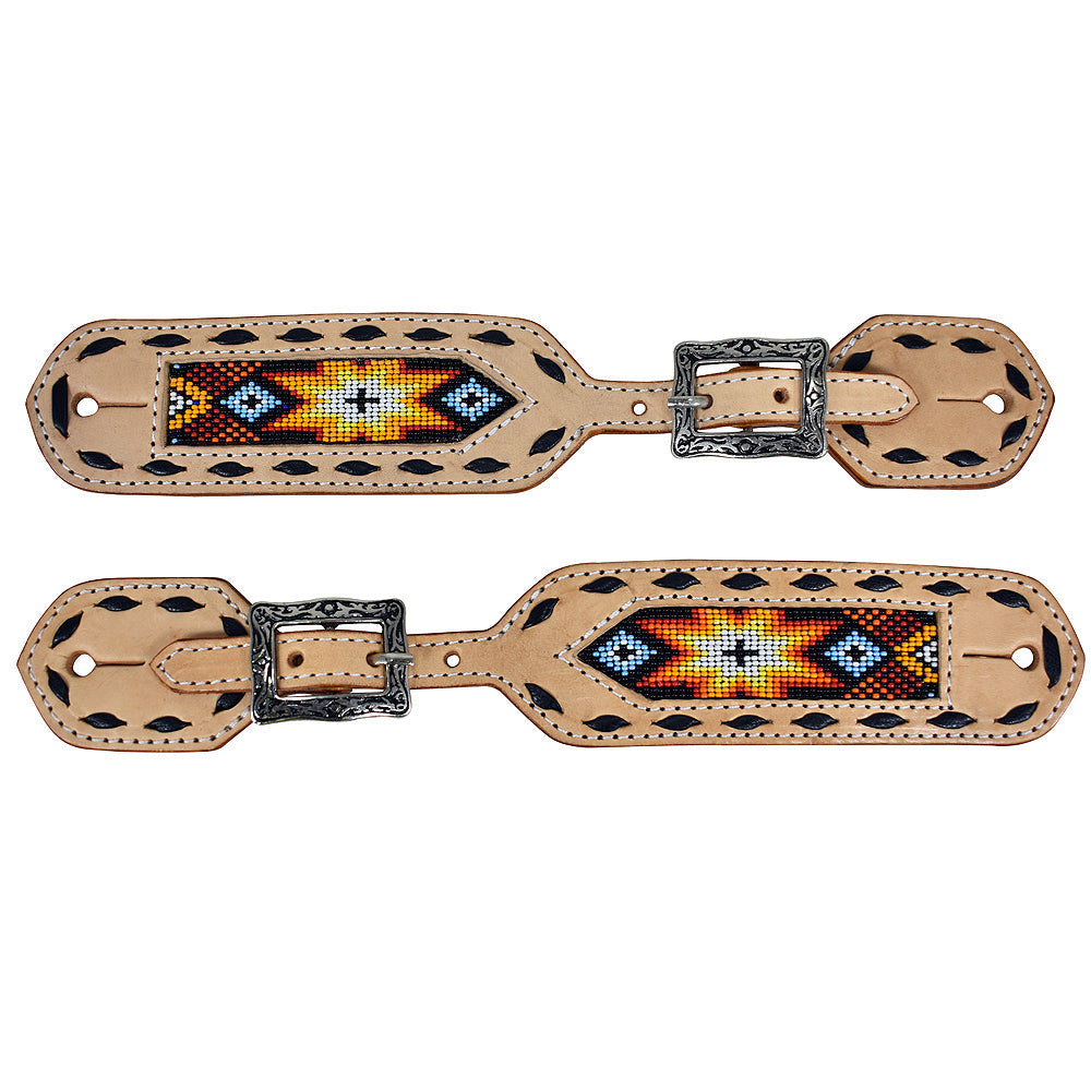 Hilason Western American Genuine Leather Cowboy Spur Straps Pair