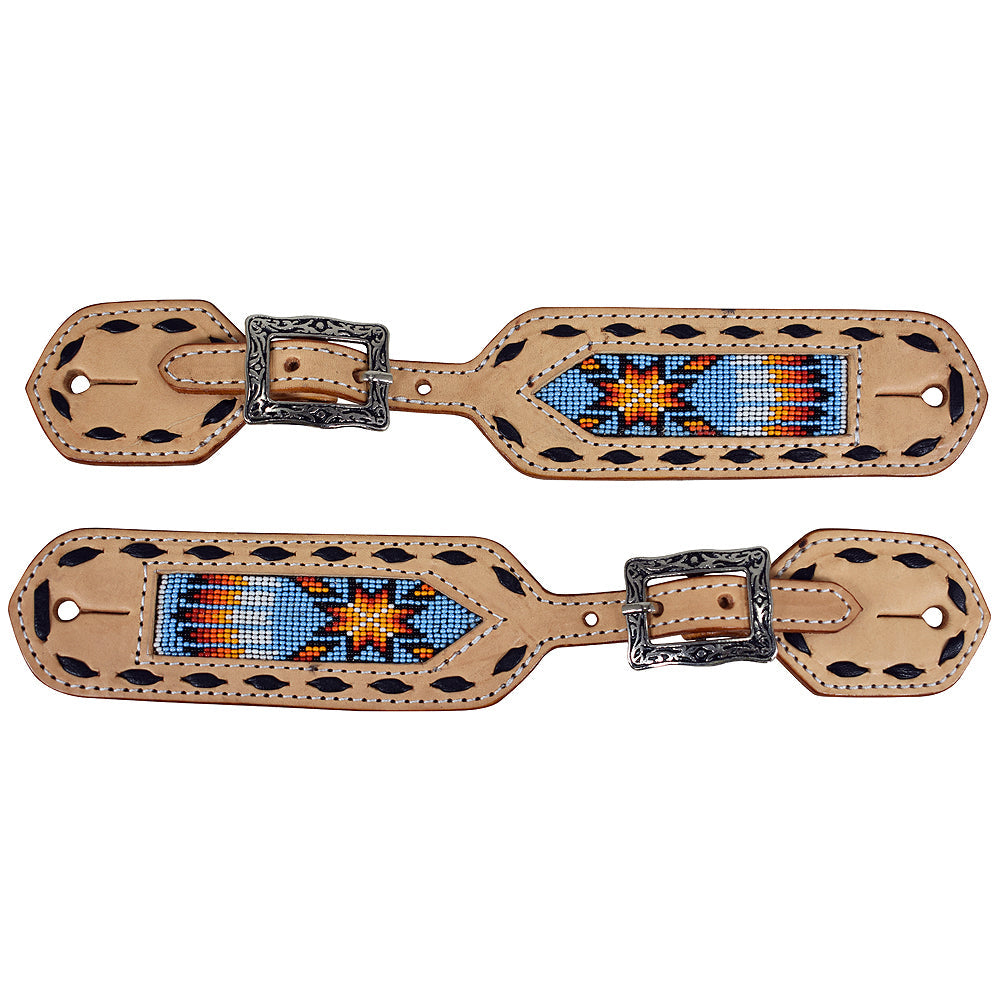 Hilason Western American Genuine Leather Cowboy Spur Straps Pair