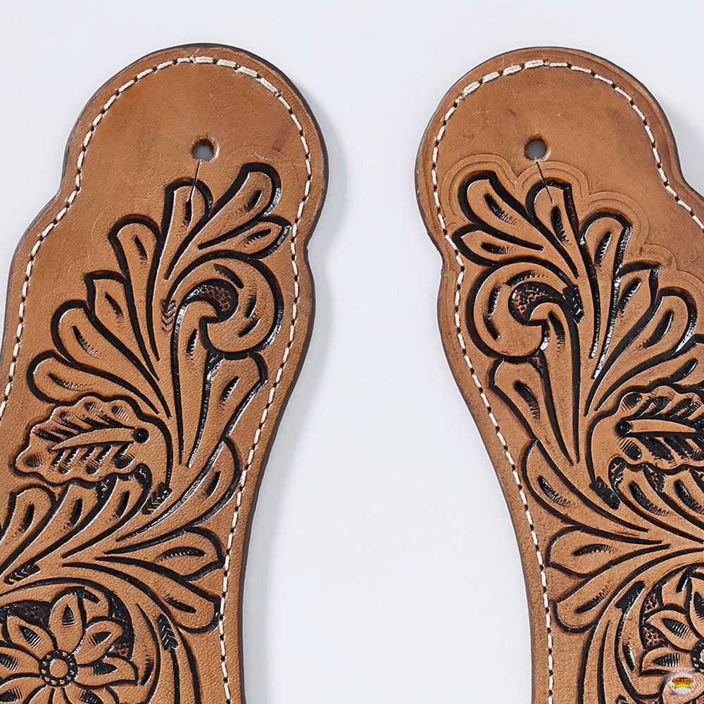 Hilason Western American Genuine Leather Cowboy Spur Straps Pair