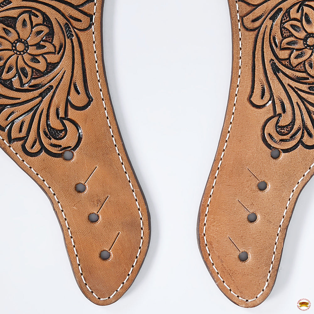 Hilason Western American Genuine Leather Cowboy Spur Straps Pair