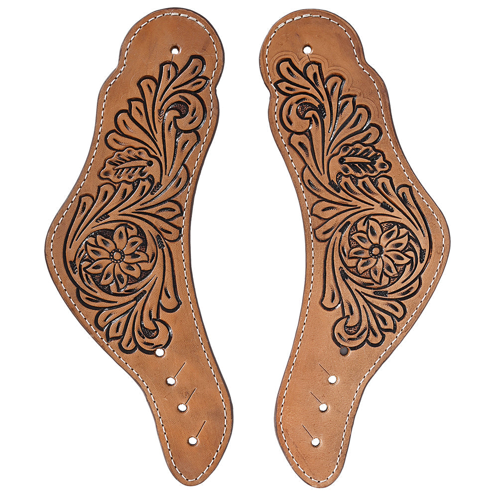Hilason Western American Genuine Leather Cowboy Spur Straps Pair