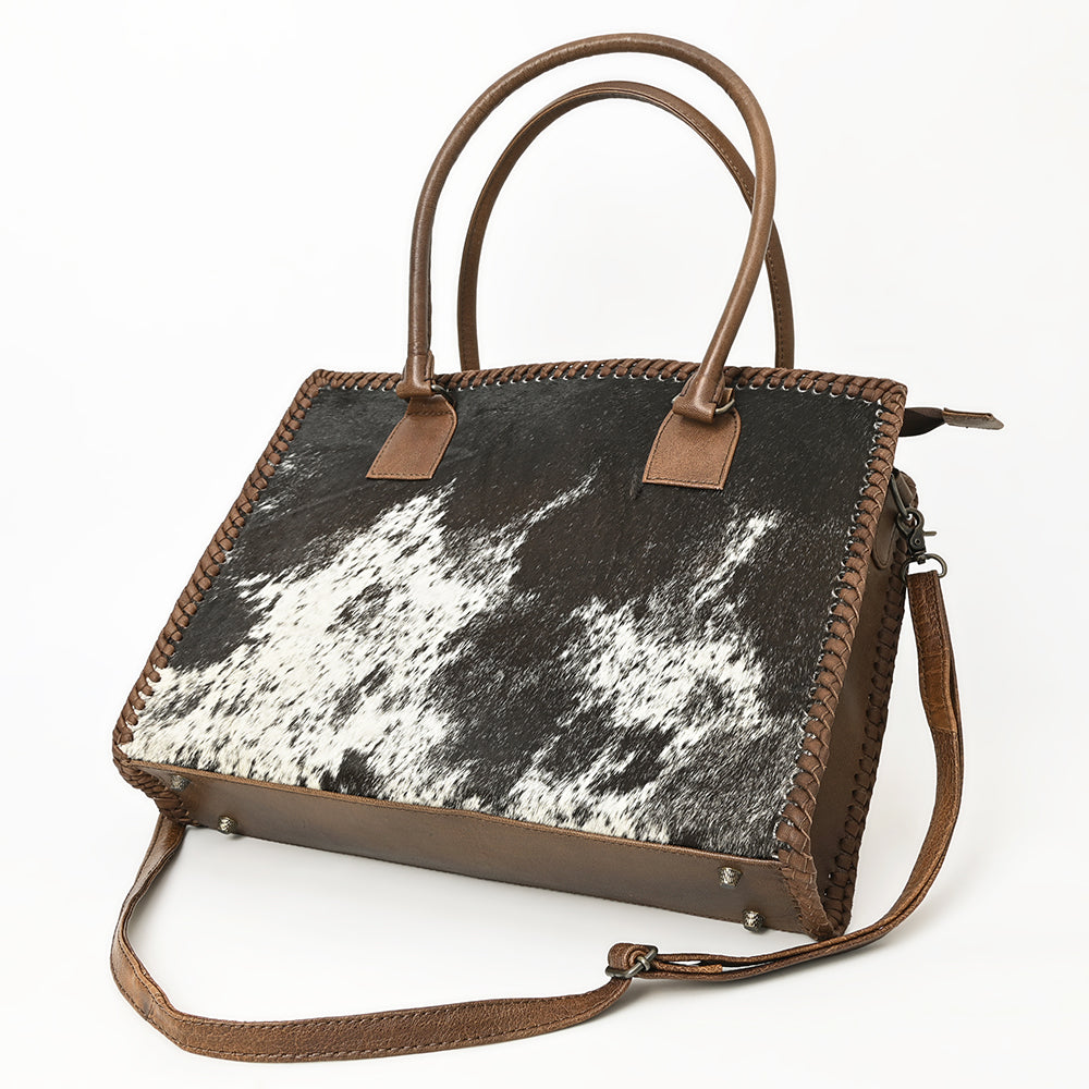 American Darling Briefcase Hair-On Genuine Leather