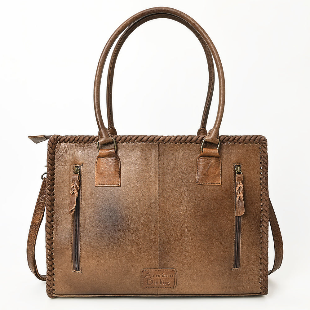 American Darling Briefcase Hair-On Genuine Leather