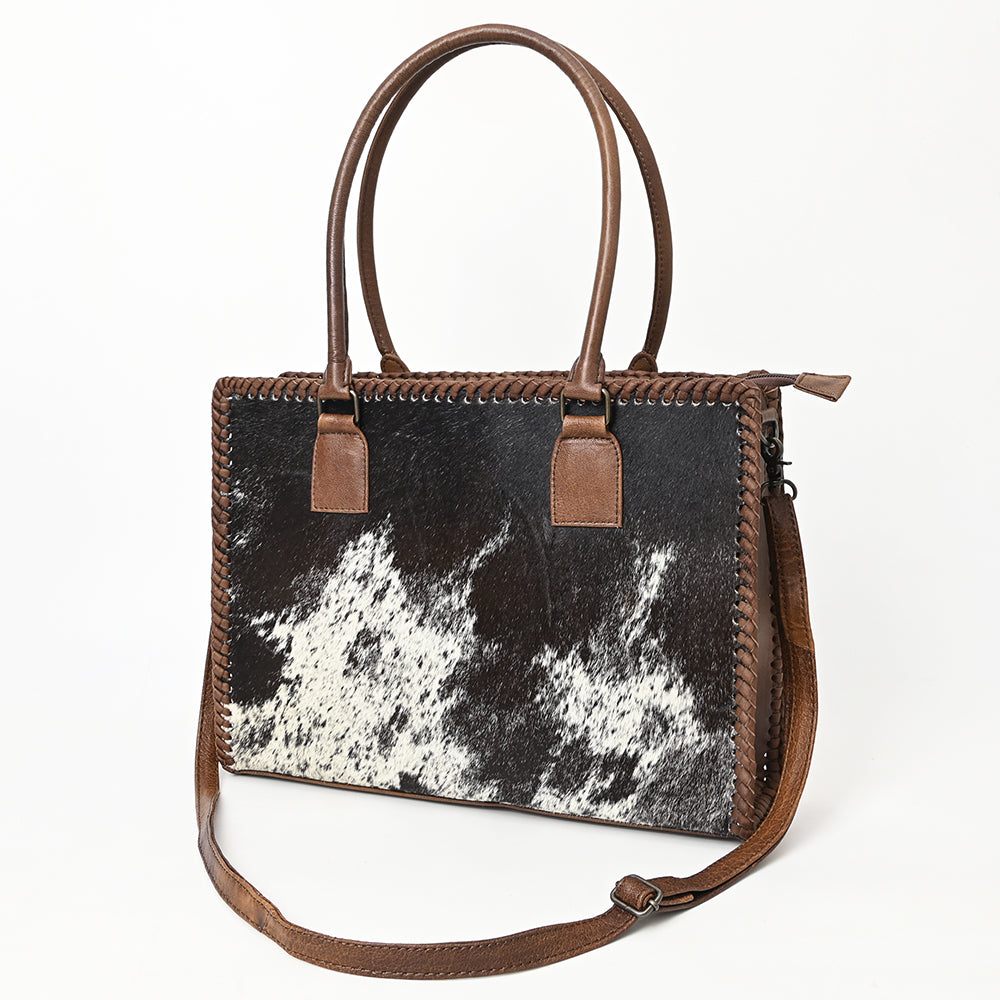 American Darling Briefcase Hair-On Genuine Leather