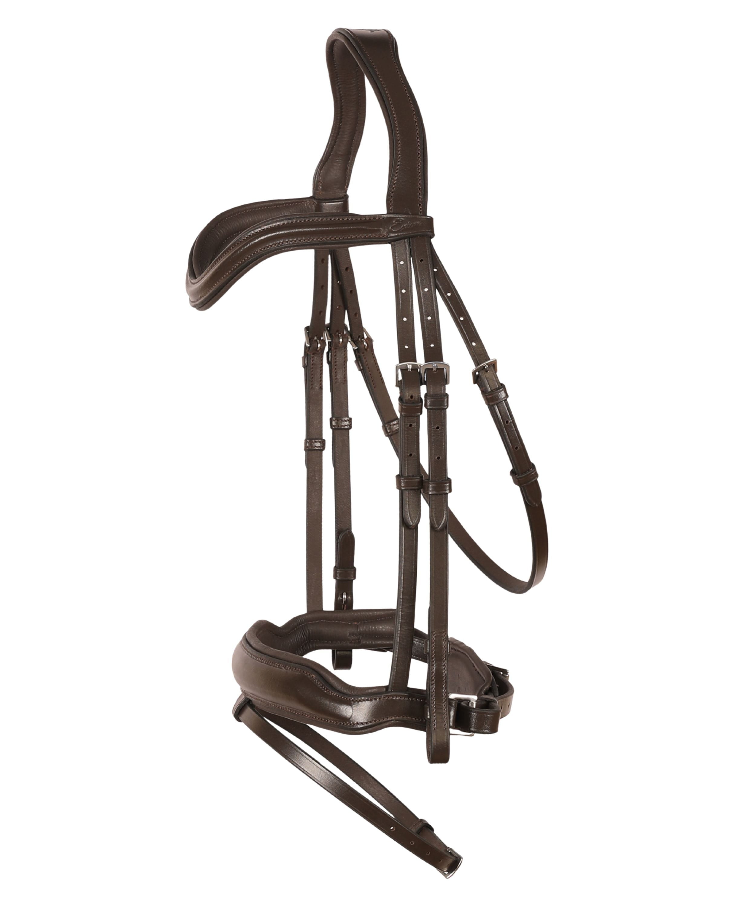 ExionPro 'Leo' Classic Dressage Bridle with Reins by Bridles & Reins - alternate view 2