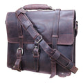 Handmade Buffalo Leather Briefcase Backpack For Laptop Work Travel Durable Build