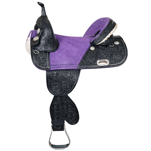 15 In Hilason Western Horse Saddle American Leather Trail Barrel Racing