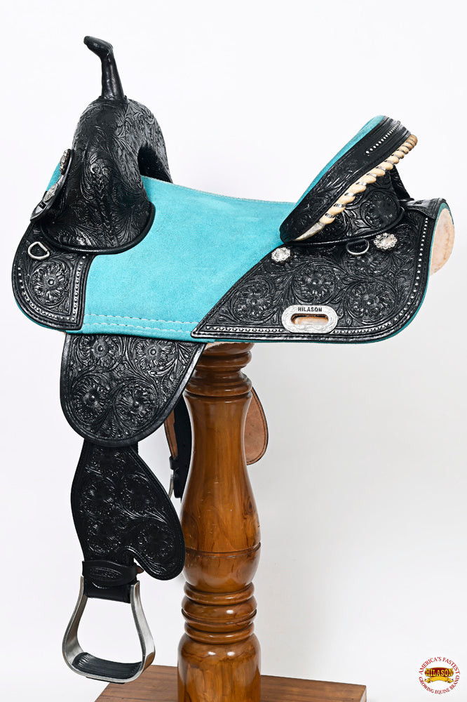 Hilason Western Horse Saddle Treeless American Lather Trail Barrel Tack