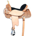 Rugged Western Trail Saddle With American Leather Flex Tree For Extended Journeys