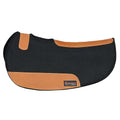 32X32 Hilason Western Contoured Horse Saddle Pad Wool Felt Round Black