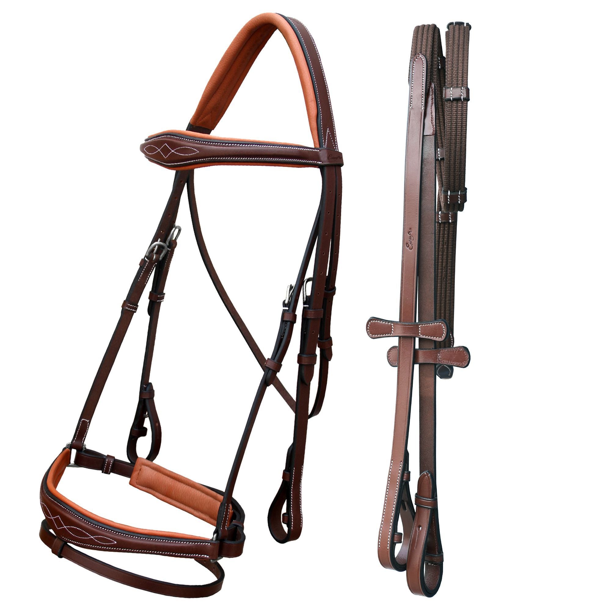 ExionPro Anatomical Dressage Bridle with Reins by Bridles & Reins - alternate view 2