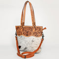 American Darling Crossbody Hand Tooled Hair-On Genuine Leather