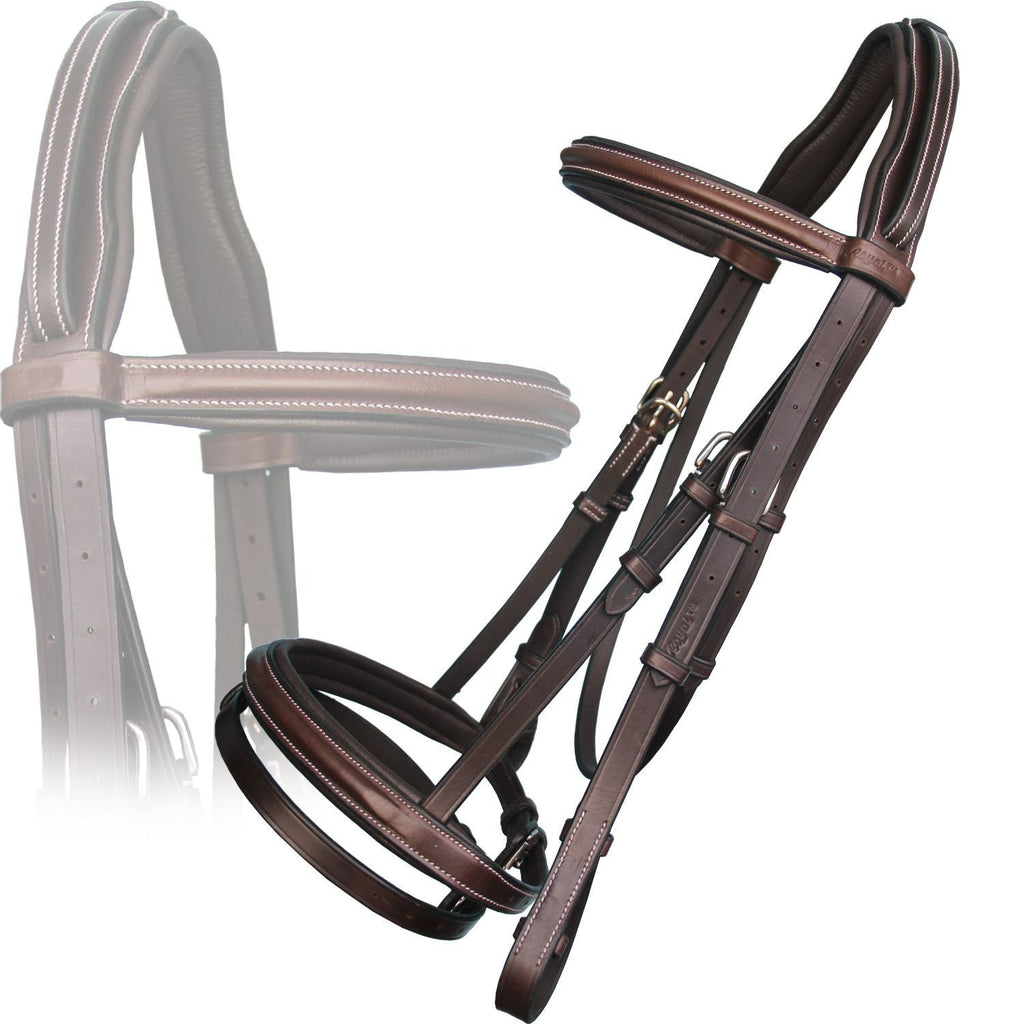 Replacement Crownpiece of ExionPro Pressure Relief Crown Raised Padded Jumping Bridle by Bridles & Reins - alternate view 2