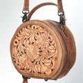 American Darling Hand-Tooled Leather Canteen Bag