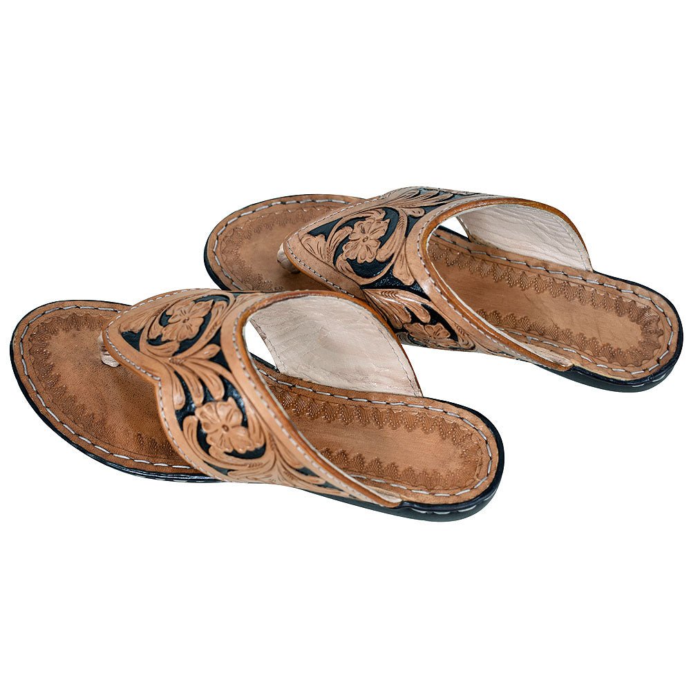 American Darling Hand Tooled Genuine W. Leather Sliper – Hilason
