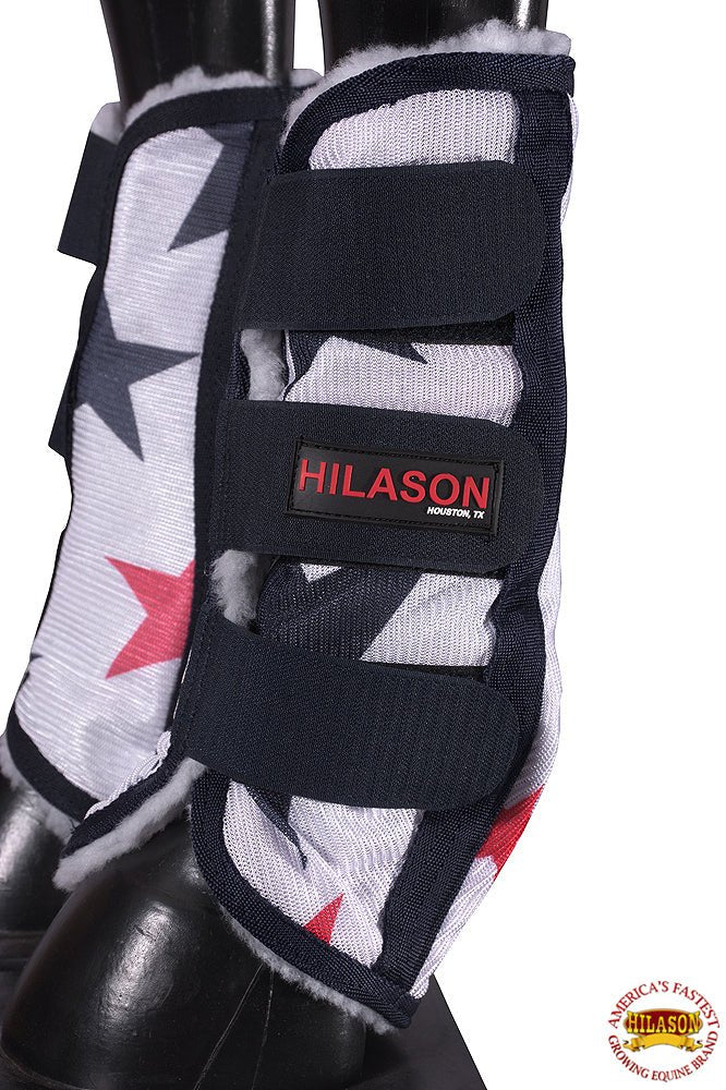 UV Protected Horse Fly Boots With Fleece Lining Plaid