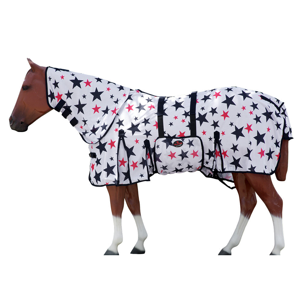 HILASON Horse Fly Sheet UV Protect Breathable Mesh Bug Mosquito Spring | Summer Horse Rug | Fly Rug