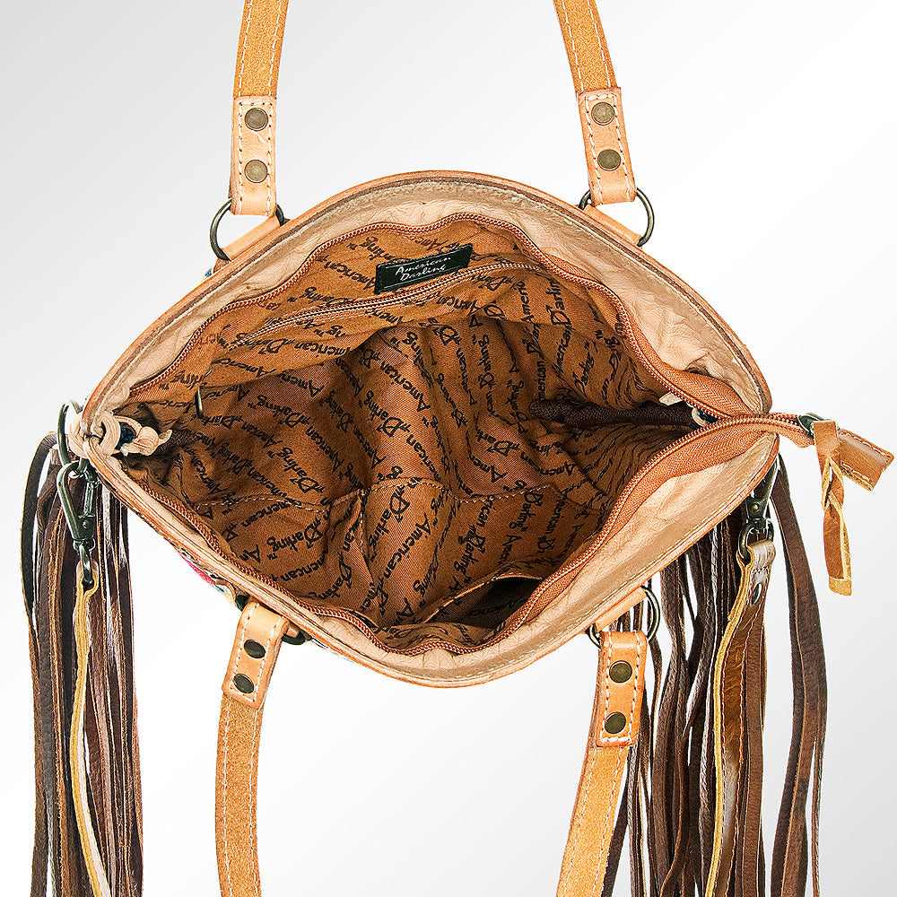 American Darling Cross Body Hand Tooled Hair on-Genuine Leather Western Women Bag Handbag Purse | Crossbody for Cute