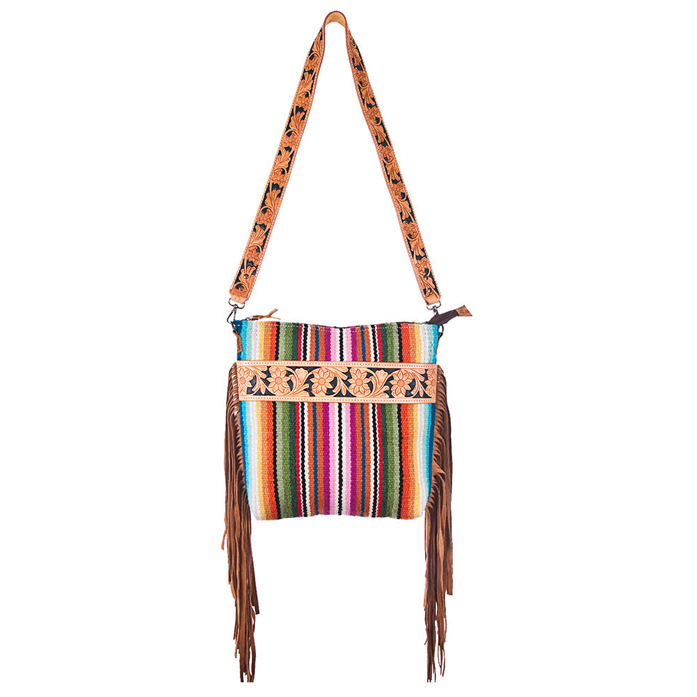 American Darling Large Crossbody Saddle Blanket Genuine Leather Western Women Bag Handbag Purse | Travel Bags College Casual