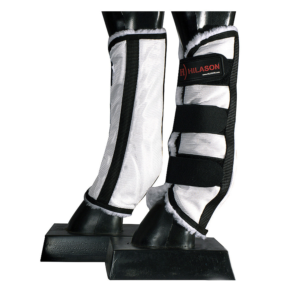 Hilason Horse Fly Boots Uv Protection Fleece Lined Plaid