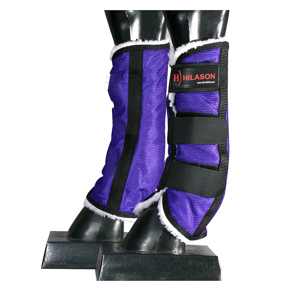 UV Protected Horse Fly Boots With Fleece Lining Plaid