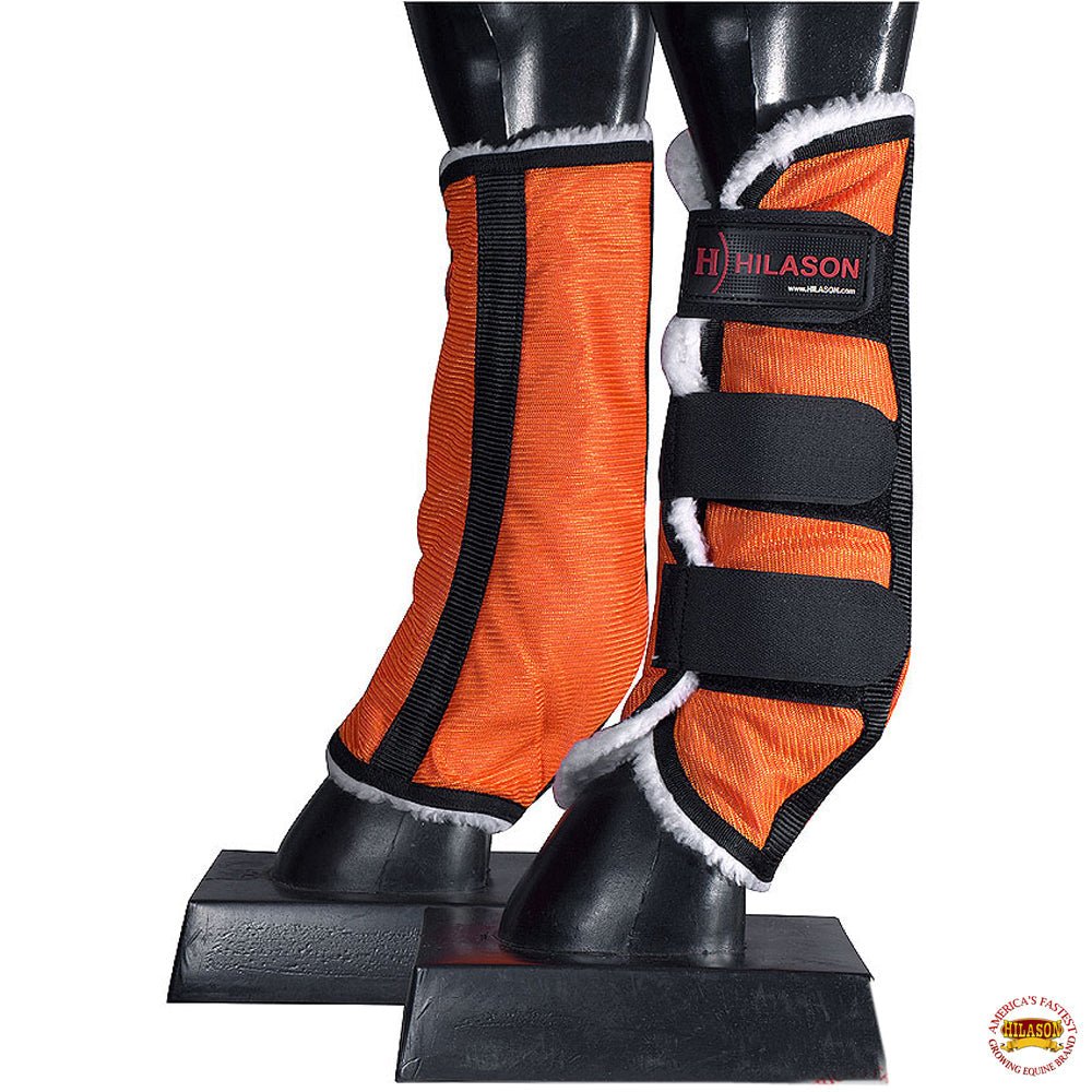 UV Protected Horse Fly Boots With Fleece Lining Plaid