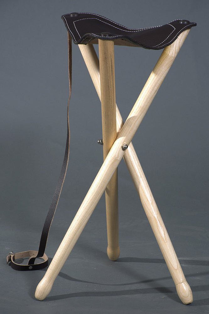 Hunting Stool -- Saddle Stool -- Triangle Side -- 13 X Height 26 Inch