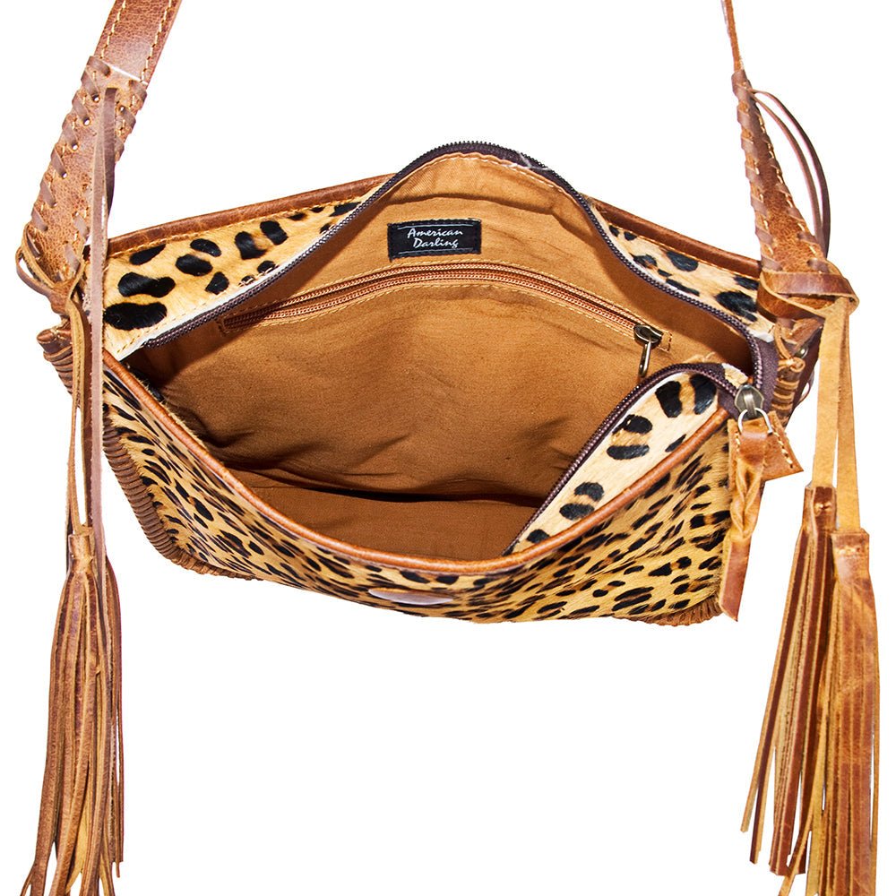 American Darling Messenger Hair-On Genuine Leather