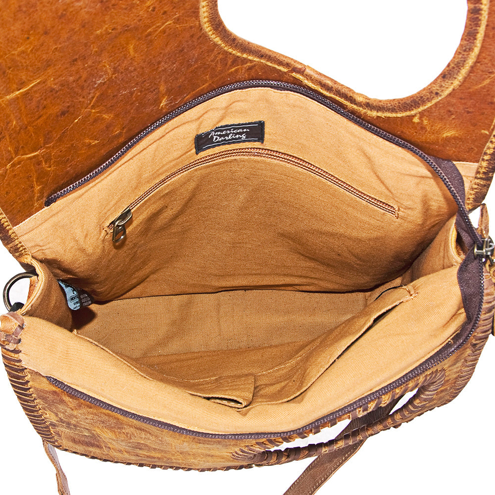 American Darling Hair-On Leather Large Crossbody