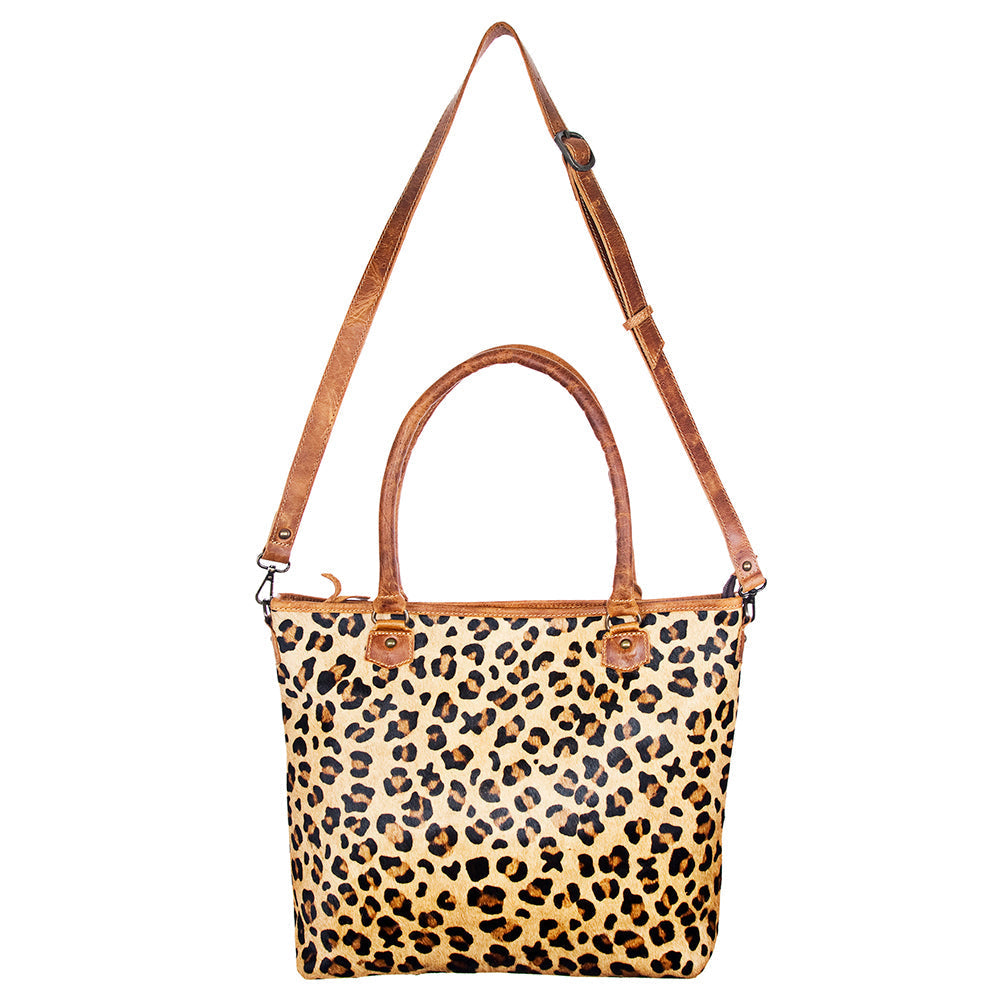 American Darling Tote Bag Handcrafted from Hand Tooled Floral Carved Genuine Leather with YKK Zipper