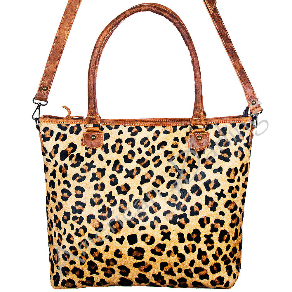 American Darling Tote Bag Handcrafted from Hand Tooled Floral Carved Genuine Leather with YKK Zipper