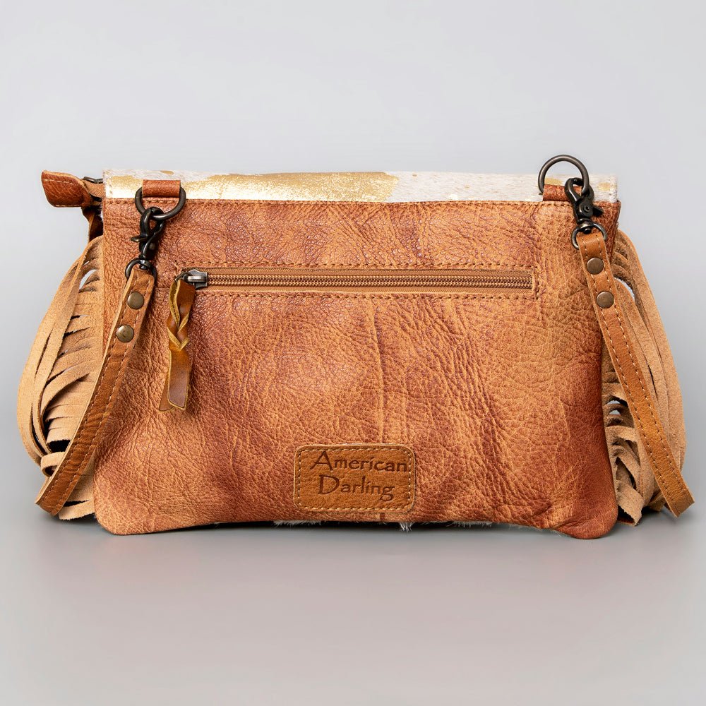 American Darling Hand Tooled Hair-On Genuine Leather
