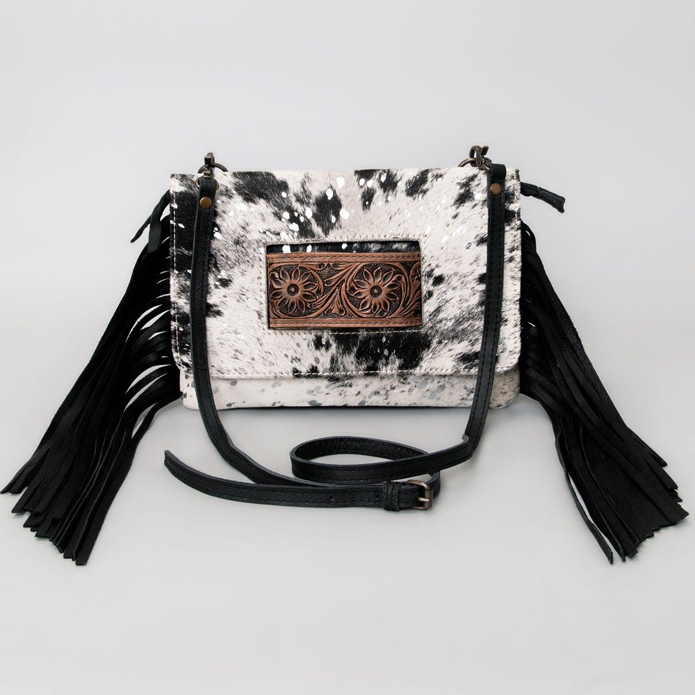 American Darling Hand Tooled Hair-On Genuine Leather