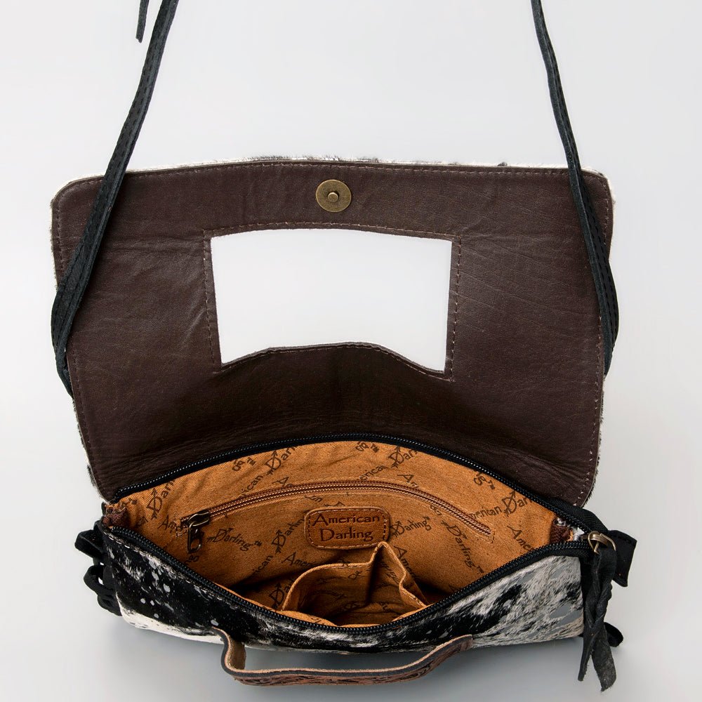 American Darling Hand Tooled Hair-On Genuine Leather