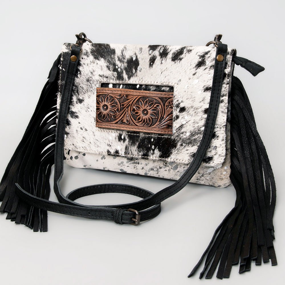 American Darling Hand Tooled Hair-On Genuine Leather
