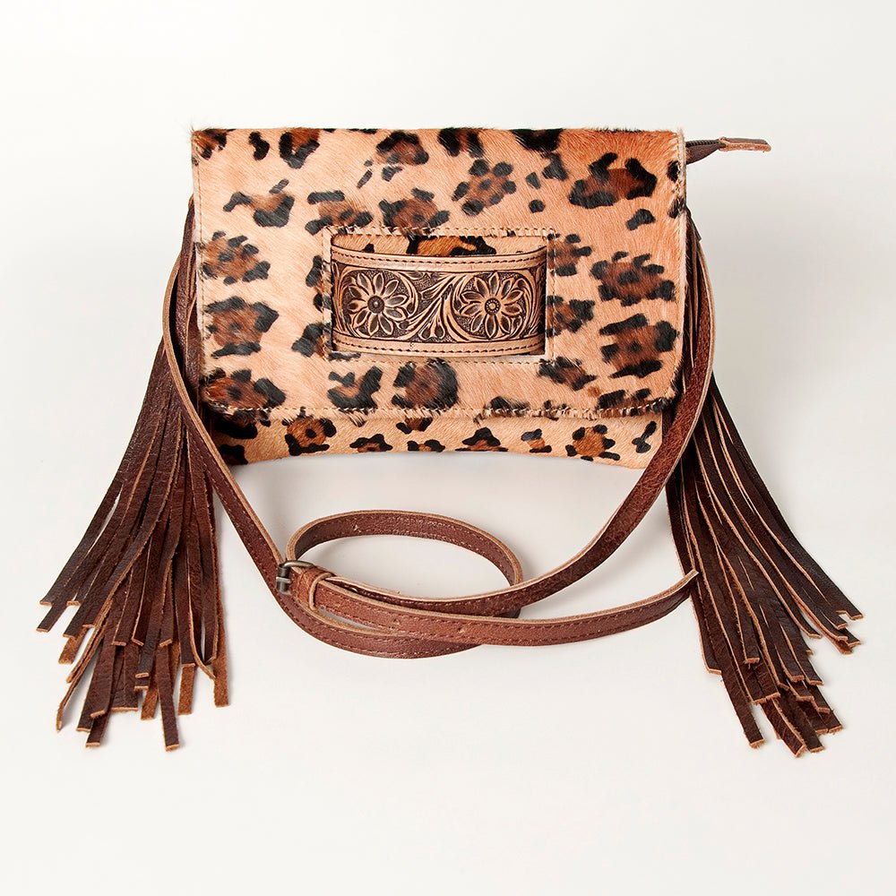 American Darling Hand Tooled Hair-On Genuine Leather