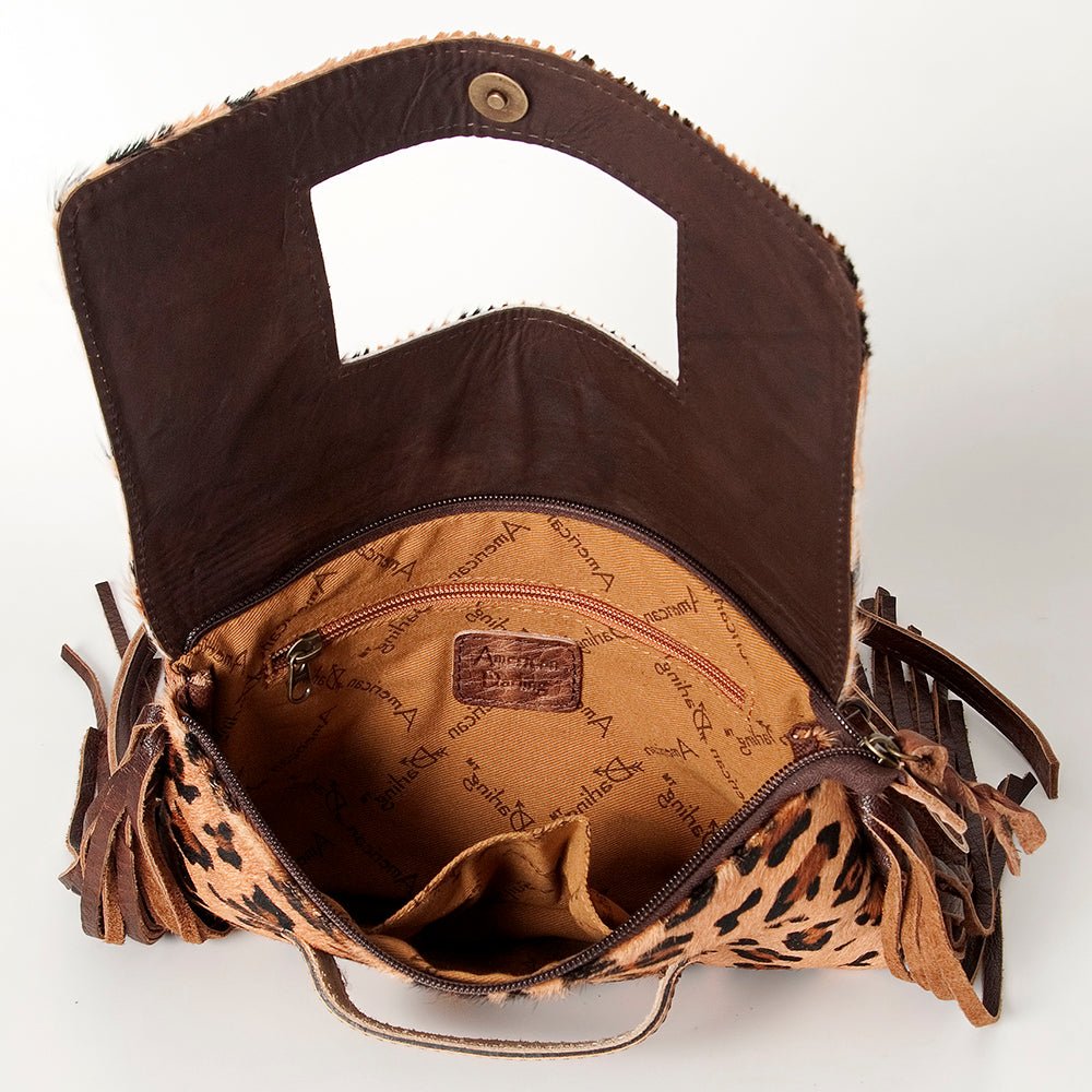 American Darling Hand Tooled Hair-On Genuine Leather