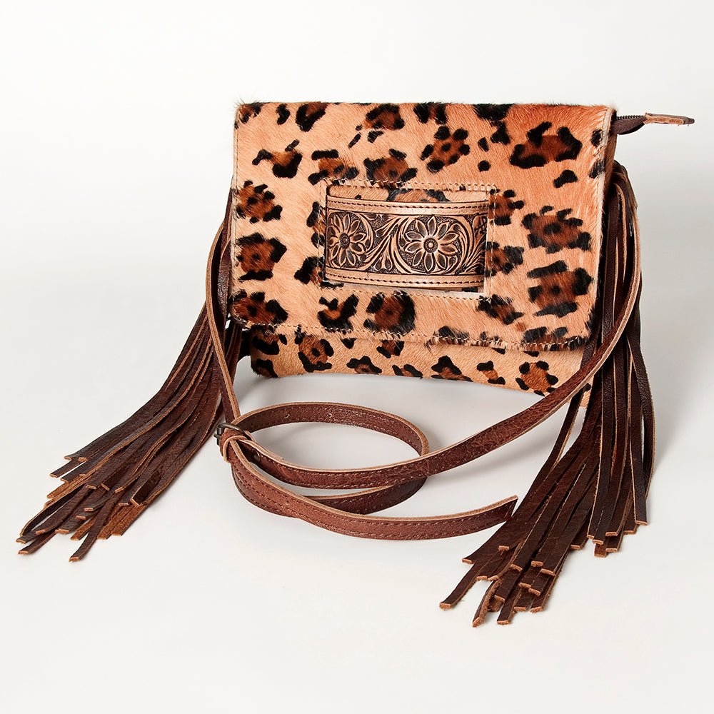 American Darling Hand Tooled Hair-On Genuine Leather