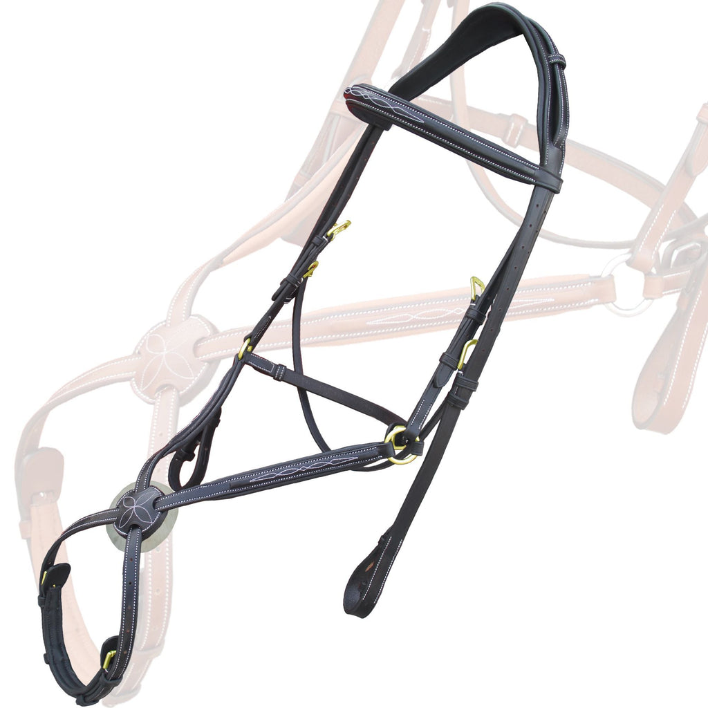 Replacement Crownpiece of ExionPro Monocrown Crown Piece Adjustable Designer Figure 8 Bridle by Bridles & Reins -...