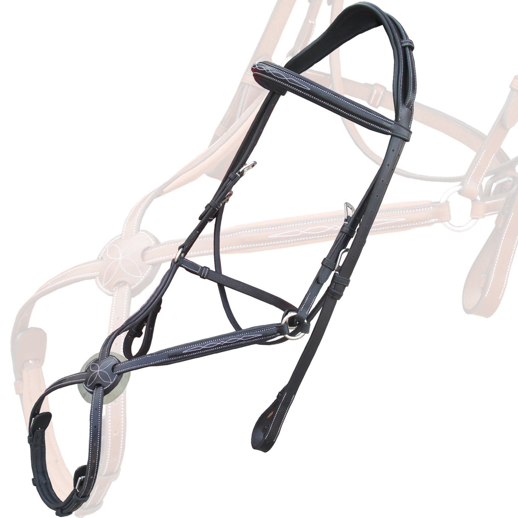 Replacement Crownpiece of ExionPro Monocrown Crown Piece Adjustable Designer Figure 8 Bridle by Bridles & Reins